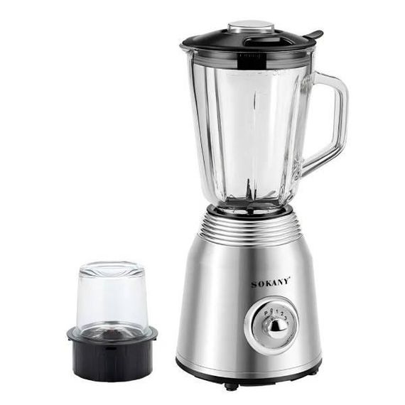 Блендер із кавомолкою 800Вт SOKANY SK-186 Сірий