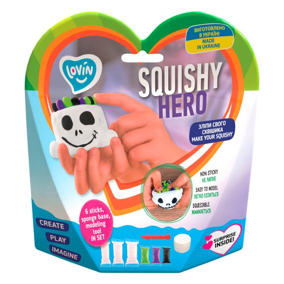 Набор для лепки с воздушным пластилином Squishy Scary Ghost ТМ Lovin 70126 | Зображення 1