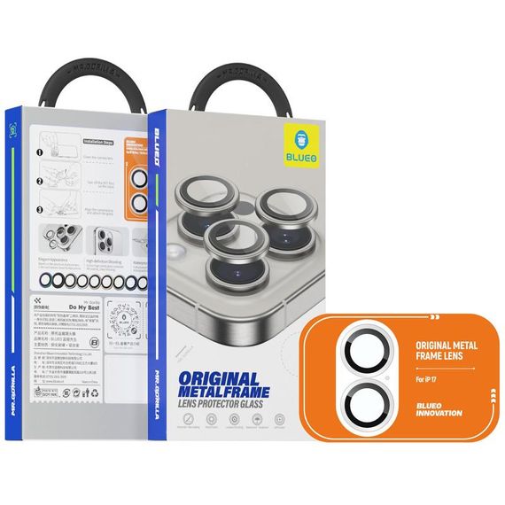 Защитное стекло BlueO Metal на камеру для Apple iPhone 17 (6.3") Серебряный / Silver | Зображення 2