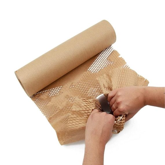 Cотовая крафт-бумага 42 см х 20 м PaperPack, коричневая | Зображення 4