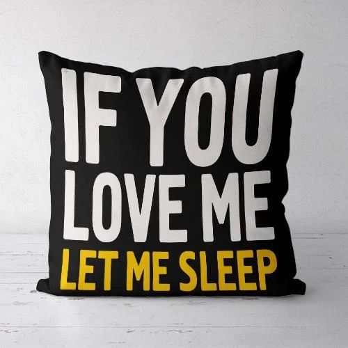 Подушка декоративная Soft If you love me 45x45 см (45PST_URB029)