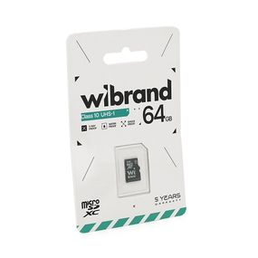 Карта пам'яті Wibrand microSDHC Class 10 UHS-I, 64GB