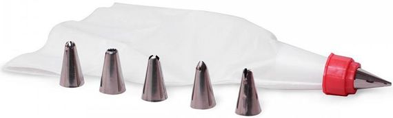 Кондитерський мішок Kamille з 6 сталевими насадками