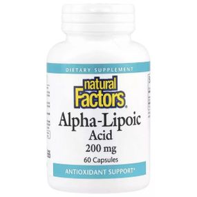 Альфа-ліпоєва кислота Natural Factors Alpha-Lipoic Acid 200 mg 60 Caps