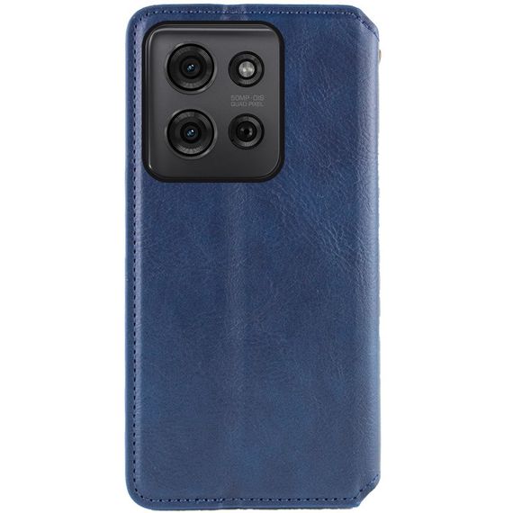 Шкіряний чохол-книжка GETMAN Cubic (PU) для ZTE Blade A55 4G Синій | Зображення 3