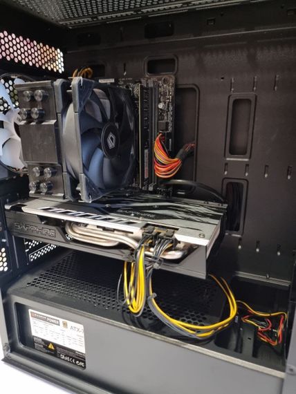Ігровий ПК PcCooler C3B310 BK Tower / Intel Core i5-8600T (6 ядер по 2.3 - 3.7 GHz) / 16 GB DDR4 / 512 GB SSD + 500 GB HDD / AMD Radeon RX 580, 4 GB GDDR5, 256-bit / 750W б/в | Зображення 8