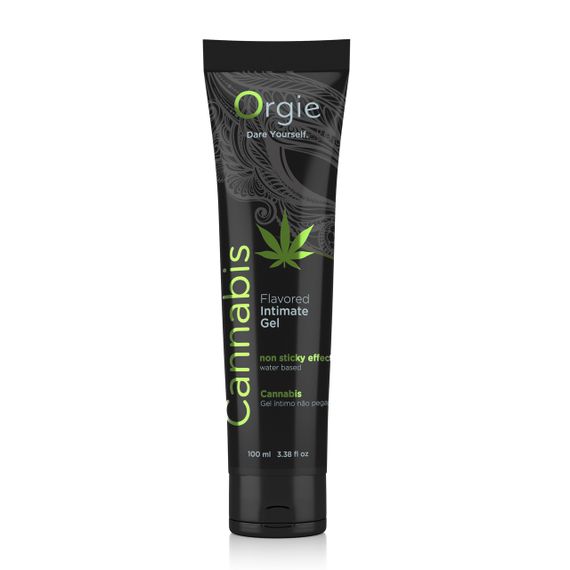 Їстівний лубрикант на водній основі LUBE TUBE "Канабіс", 100 мл, Orgie (Бразилія-Португалія) sexstyle