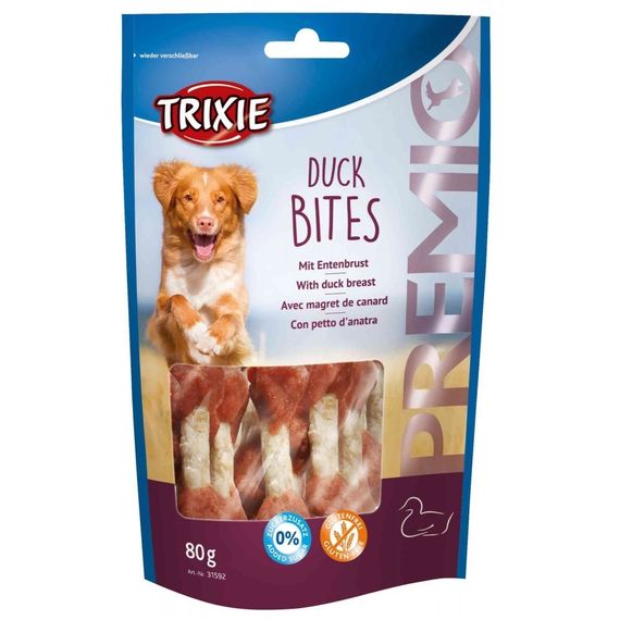 Лакомство для собак с уткой Trixie Premio Duck Bites, 80 гр