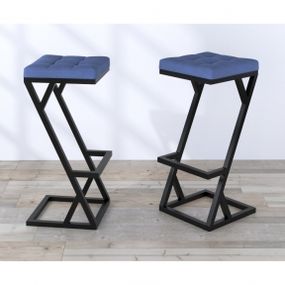 Стул барный Loft Design BS-2 soft синий