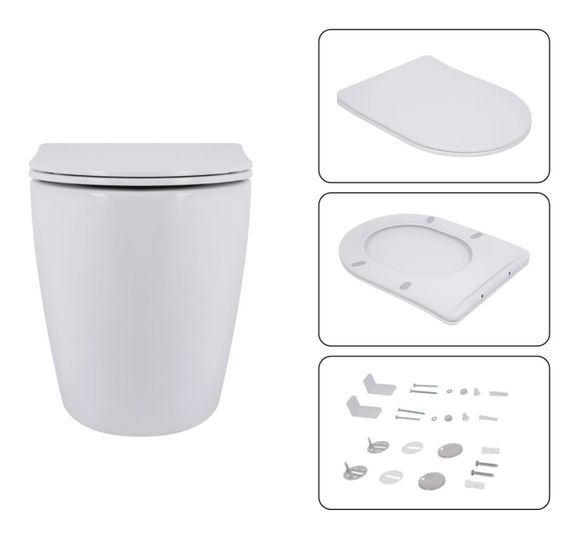 Набір Qtap Nest 4 в 1 підвісний унітаз Robin Ultra Quiet 520x365x365 + комплект інсталяції QT13332381AW47502 | Зображення 3