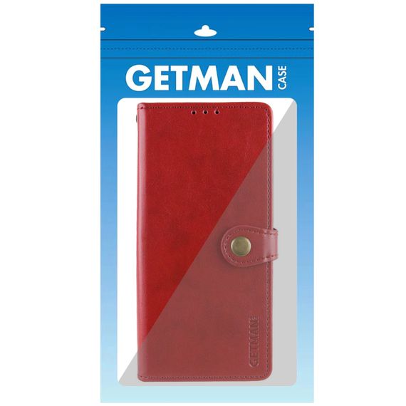 Шкіряний чохол-книжка GETMAN Gallant (PU) для Motorola Moto G15 Power / G17 Power Червоний | Зображення 3