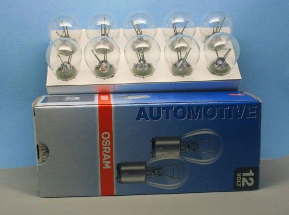 Покажнена лампа розжарювання OSRAM 7528 P21/5W 12 V BAY15d 10X5 | Зображення 1