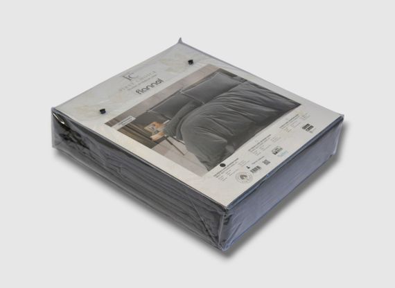 Комплект постельного белья First Choice Flanel 200×220 см Soprano Antracite | Зображення 2