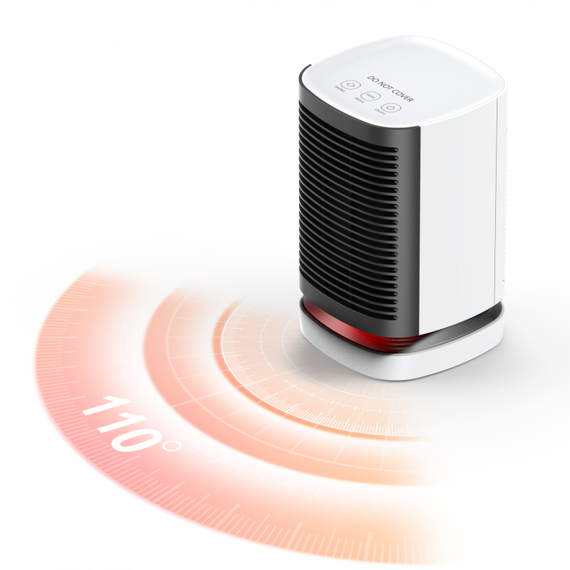 Поворотный тепловентилятор HAVIT HV-HT1220 950W White | Зображення 1