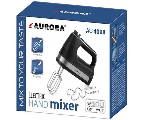 Миксер ручной Aurora 4098AU 500 Вт черный | Зображення 3