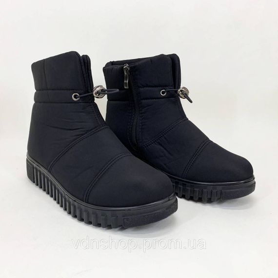 Жіночі зимові стьобані черевики 38р, Жіночі суконні бабуші Бурки суконні штучне хутро KR-87 | Зображення 4