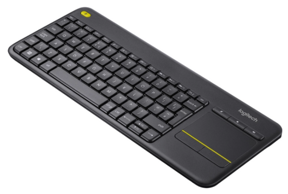 Клавіатура Logitech K400 Plus Touch Wireless UA Black (920-007145) | Зображення 1