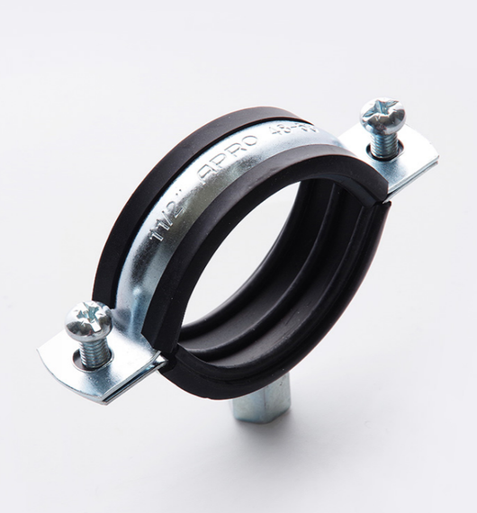 Хомут трубний 39-46мм 1 1/4" з комбінованою гайкою M8/M10 APRO | Зображення 1