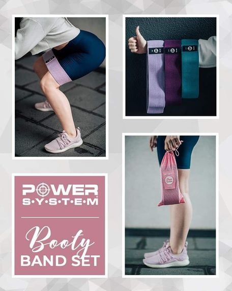 Набір тканевих гумок для фітнесу та спорту Power System PS-4097 Booty Band Set 3шт. | Зображення 9