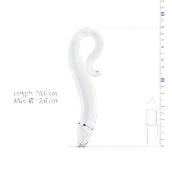 Скляний дилдо Gildo Glass Dildo No. 21, реалістична головка | Зображення 1