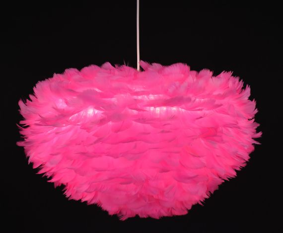 Люстра підвісна з пір'ям на 3 лампочки 27296 Білий 40-120х60х60 см. | Зображення 3