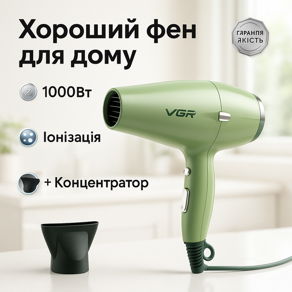Фен для волос с дифузором, Фен для волос с холодным обдувом Функциональный профессиональный LT-69