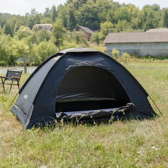Намет двомісний 200×150×120 см кемпінговий туристичний для риболовлі LU-025B Чорний | Зображення 1