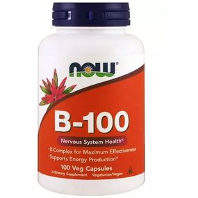 В комплекс NOW Foods Vitamin B-100 100 Veg Caps NF0436