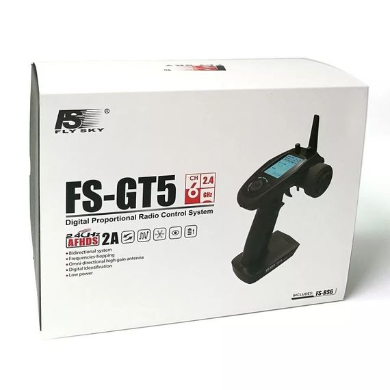 Апаратура керування FLYSKY FS-GT5 GT5 2,4G 6CH AFHDS 2A Пульт управління | Зображення 6