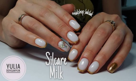 Гель для нарощення нігтів Польща LED Milk (холодний відтінок) 1кг | Зображення 7