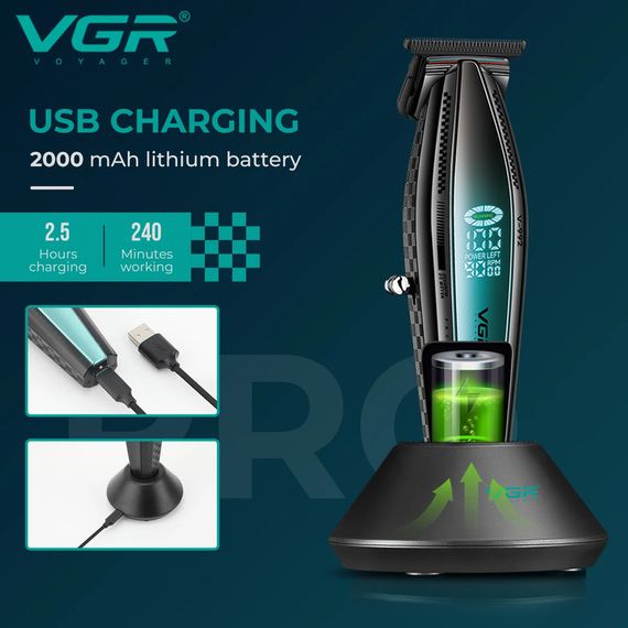 Машинка для стрижки волосся з потужним мотором VGR V-992 (45104-V-992_1131) | Зображення 4