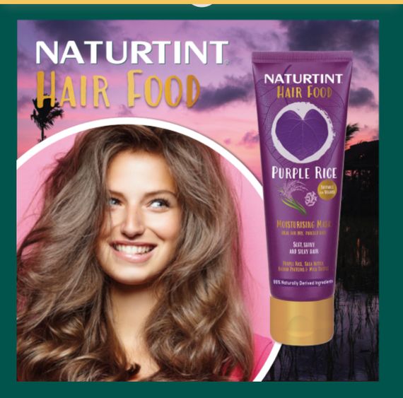Маска для волосся NATURTINT HAIR FOOD – PURPLE RICE MOISTURISING MASK, 30 мл | Зображення 1