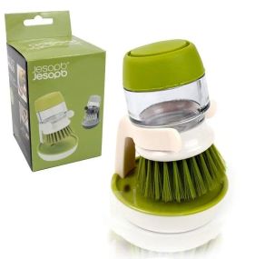 Щітка для миття посуду з дозатором для миючого засобу Soap Brush