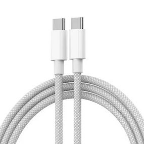 USB-кабель Type-C to Type-C 100W швидке заряджання 1 метр білий