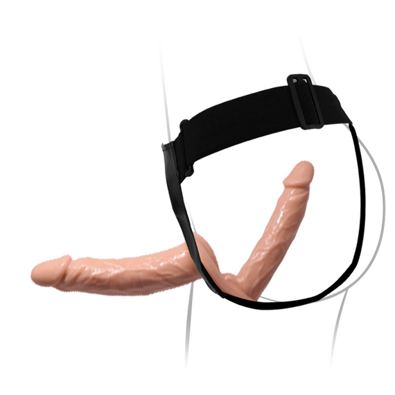 Страпон - Ultra Passionale Harness Double Dildos Plus Strap On 7.1"+5.9" | Зображення 4