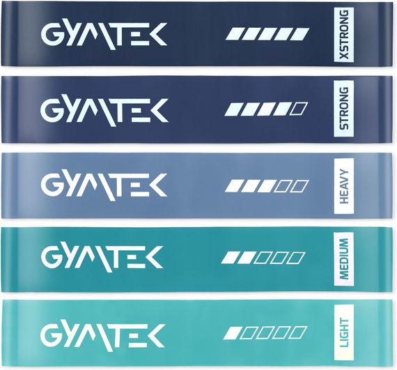 Набір резинок для фітнесу Gymtek 0,5-30кг синій