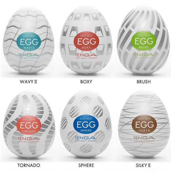 Набір мастурбаторів-яєць Tenga Egg New Standard Pack (6 яєць) Sex Aura | Зображення 2