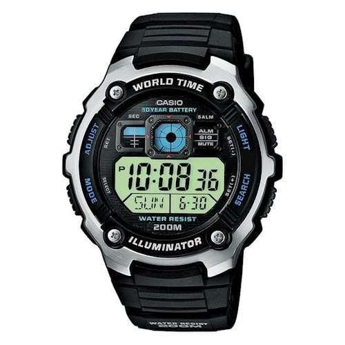 Чоловічі наручні годинники електронні стильні Японія оригінал Casio Collection AE-2000W-1AVEF | Зображення 1
