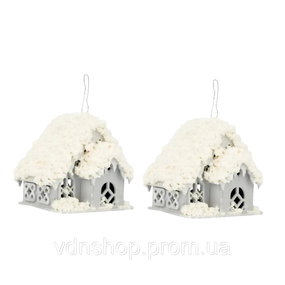 Домик декоративный новогодний деревянный 9*10*10 см 281233001