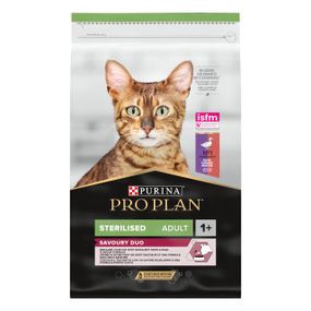 Сухий корм для стерилізованих котів з качкою та печінкою Purina ProPlan Sterilised Savoury Duo Duck & Liver 10 кг
