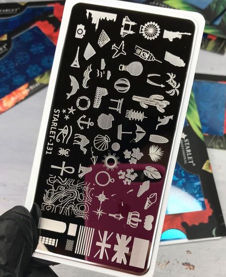 Пластина 131 для стемпинга Starlet Professional (12х6см)