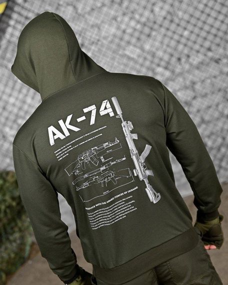 Тактическая худи MAKLIN   АК-74 олива ДЛ7064 | Зображення 1