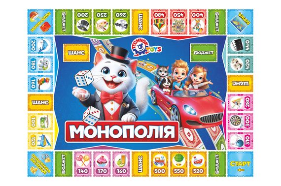 Настільна гра 0755 "Дитяча монополія" ТЕХНОК | Зображення 3