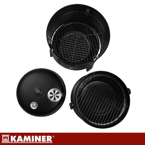 Садовий гриль із кришкою 44x80x42 см Kaminer 27323 | Зображення 7