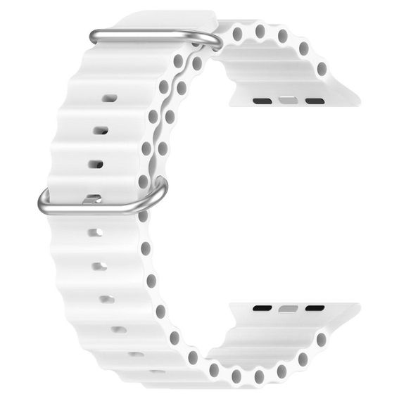 Ремінець силіконовий Primolux Ocean для годинника Apple Watch 42mm / 44mm / 45mm / 46mm - White