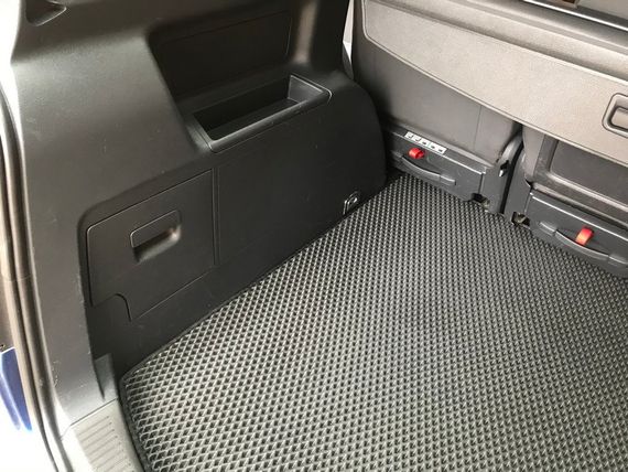 Коврик багажника (EVA, 5 мест, черный) для Volkswagen Touran 2003-2010 гг | Зображення 1