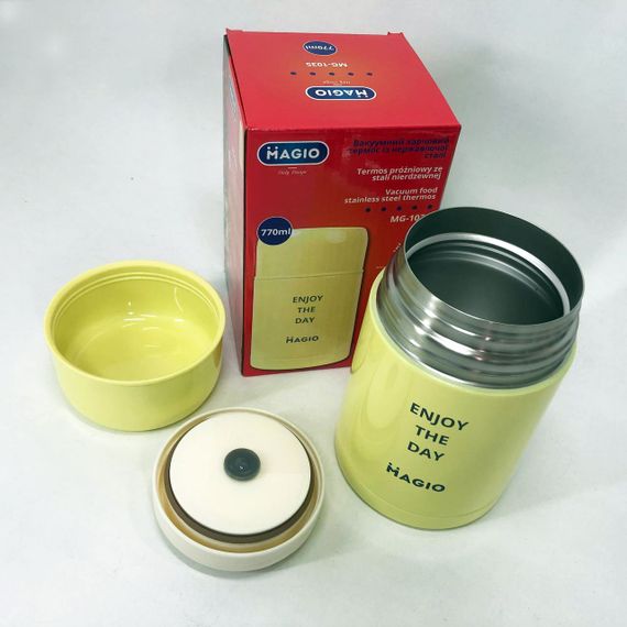 Контейнери для їжі з відсіками Magio MG-1035 770 мл, Термос харчовий переносний, Термос для їжі дитячий HL-90 | Зображення 6