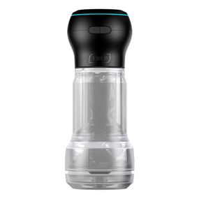 Мастурбатор Kiiroo Feel Pocket Crystal зі всмоктувальною інтерактивною насадкою PowerBlow Combo Set