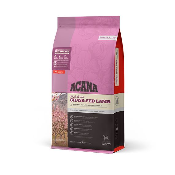 Корм Acana Grass-Fed Lamb сухий гіпоалергенний для собак будь-якого віку 17 кг