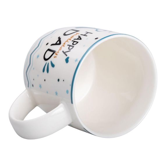 Кружка фарфоровая с надписями 450 (мл) Happy holidays dad RX-N240278HD | Зображення 2